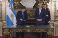Javier Milei le tomó juramento a Federico Sturzenegger como Ministro de Desregulación y Transformación del Estado