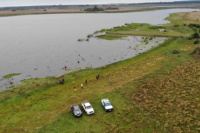 Caso Loan: buzos buscaron pistas en una laguna y removieron tierra en la zona