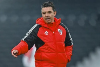 Gallardo tuvo su primera práctica en su vuelta a River