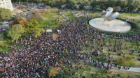 En Buenos Aires se organizó una masiva marcha contra el Gobierno de Nicolás Maduro