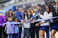 Marcelo Orrego participó de la Feria Provincial de Ciencias en el estadio Aldo Cantoni