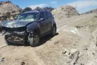 Accidente en Valle Fértil: por querer esquivar un guanaco chocó contra un cerro y se encuentra internado