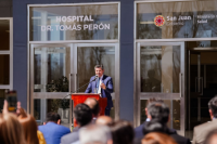 El gobernador Marcelo Orrego inauguró el Hospital Dr. Tomás Perón, en Iglesia