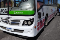 Una mujer quiso pasar a un colectivo de la Red Tulum y terminó siendo chocada por una camioneta