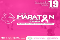 Se viene la primer Maratón Contra el Cáncer de Mama en el departamento 9 de Julio: todo lo que tenes que saber