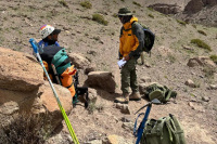  Rescatan a un montañista que se encontraba perdido en el Cerro Mercedario más de siete horas