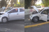 Un accidente de tránsito entre dos autos en Capital deja a una mujer hospitalizada