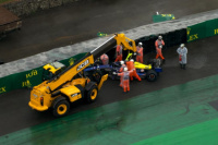 Colapinto tuvo un despiste en el GP de San Pablo y quedó fuera de la clasificación en la Q1