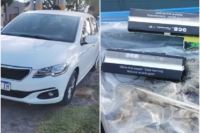 Detuvieron a un joven que viajaba en un auto sin papeles, con marihuana y una importante cantidad de dinero