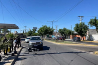 Un motociclista sufrió graves heridas luego de ser atropellado por un rodado