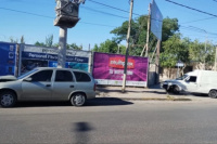 Otro accidente se registró en la esquina de un supermercado céntrico