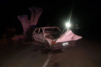 Sarmiento: se quedó dormido al volante y estrelló su auto contra un árbol