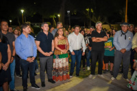 La municipalidad de Santa Lucía presentó las remodelaciones de la plaza Domingo Faustino Sarmiento en Alto de Sierra