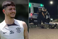 Un jugador argentino de Corinthians atropelló y mató a un motociclista