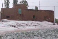 Producto del granizo y de fuertes lluvias, familias de Iglesia tuvieron que ser evacuadas