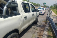 Accidente en Ruta 40: un motociclista debió ser hospitalizado tras chocar contra una camioneta