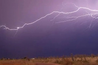 Se desató una intensa lluvia eléctrica en la provincia