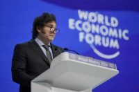 Milei llegó a Suiza para participar del Foro de Davos