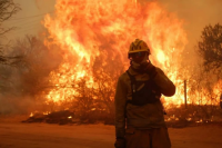 Incendios en El Bolsón: bomberos sanjuaninos se sumaron a la lucha contra el fuego