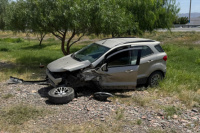 Un accidente de tránsito en Ruta 40 dejó a una persona con lesiones e internada en el hospital