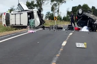 Dos turistas argentinos perdieron la vida en un brutal choque en Uruguay