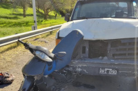 Fuerte accidente en Avenida Circunvalación: un motociclista sufrió heridas graves