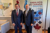 Marcelo Orrego se reunió con el embajador de Canadá en Argentina