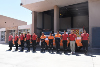 Emotivo regreso de los bomberos sanjuaninos que combatieron los incendios en El Bolsón