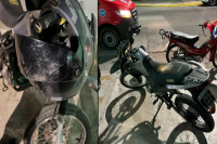 Una camioneta embistió a un motociclista y se dio a la fuga: el hombre tuvo que ser hospitalizado