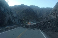 Intensas lluvias causaron derrumbes y avalanchas en la Ruta 150