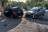 Choque en Rivadavia deja dos personas heridas, incluida una mujer embarazada