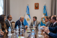 Orrego firmó un convenio para una agricultura sustentable y aprovechamiento de los recursos hídricos